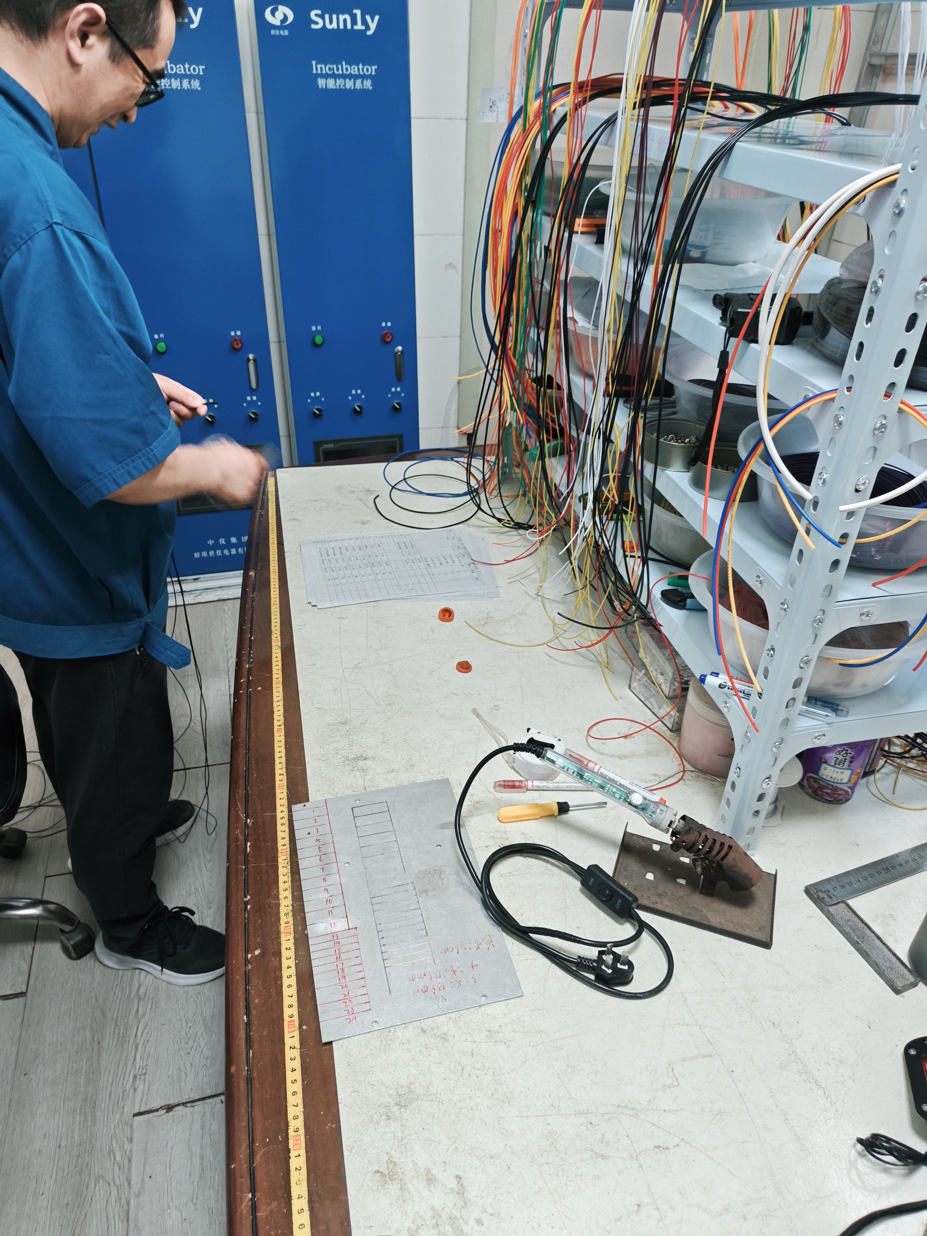 Shiyi factory testing and wiring