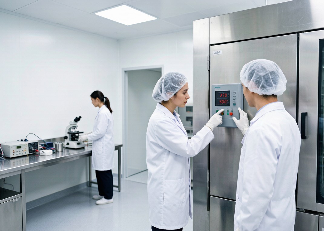 Incubator testing in a clean environment